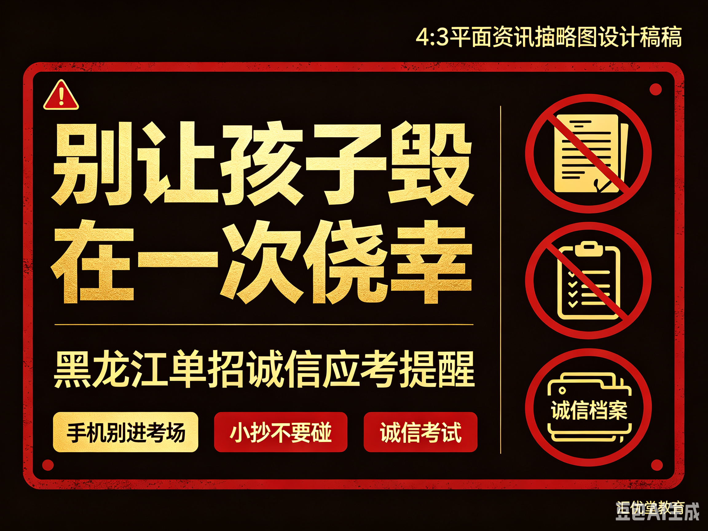 家长必看：别让孩子因一次冒险影响前途