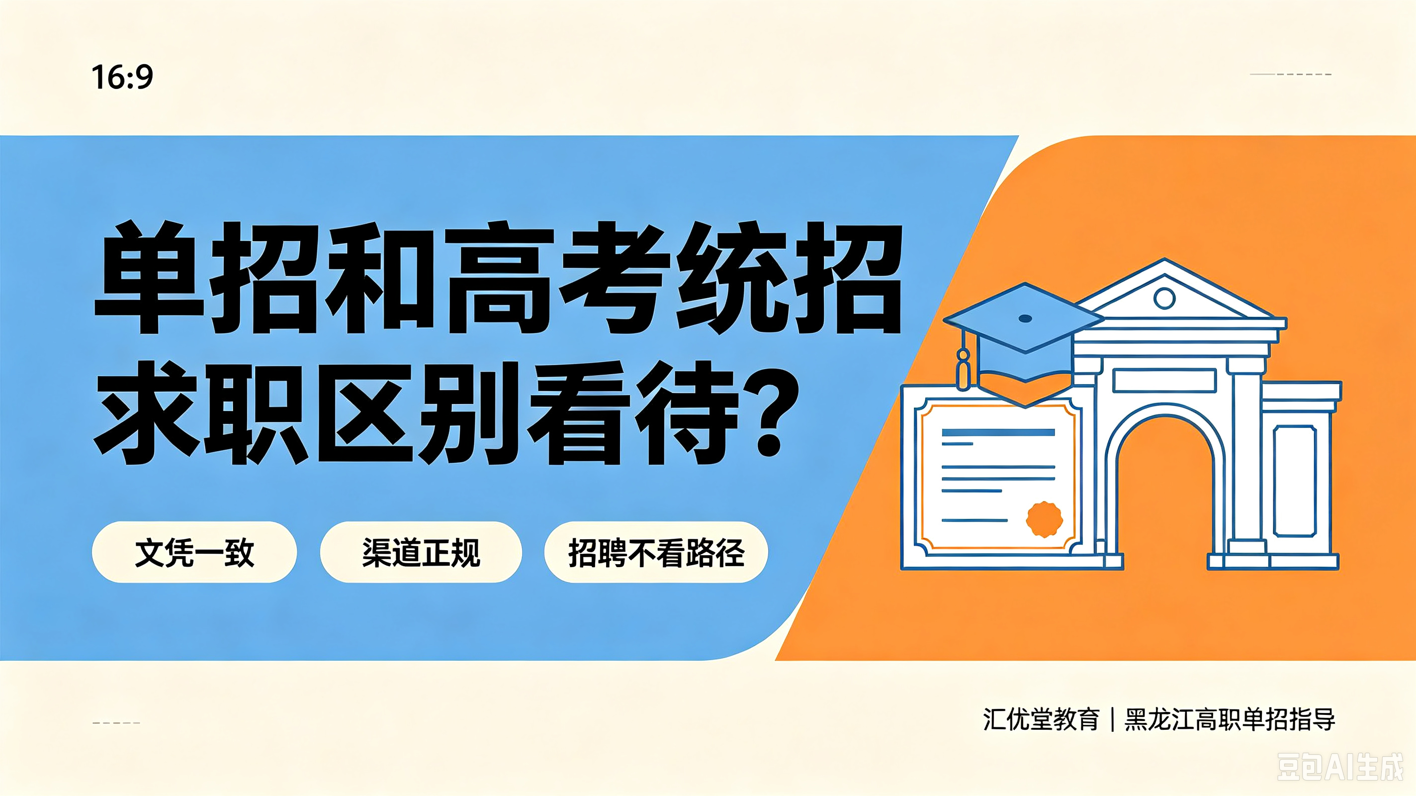 黑龙江单招上岸孩子就业和高考比差吗？