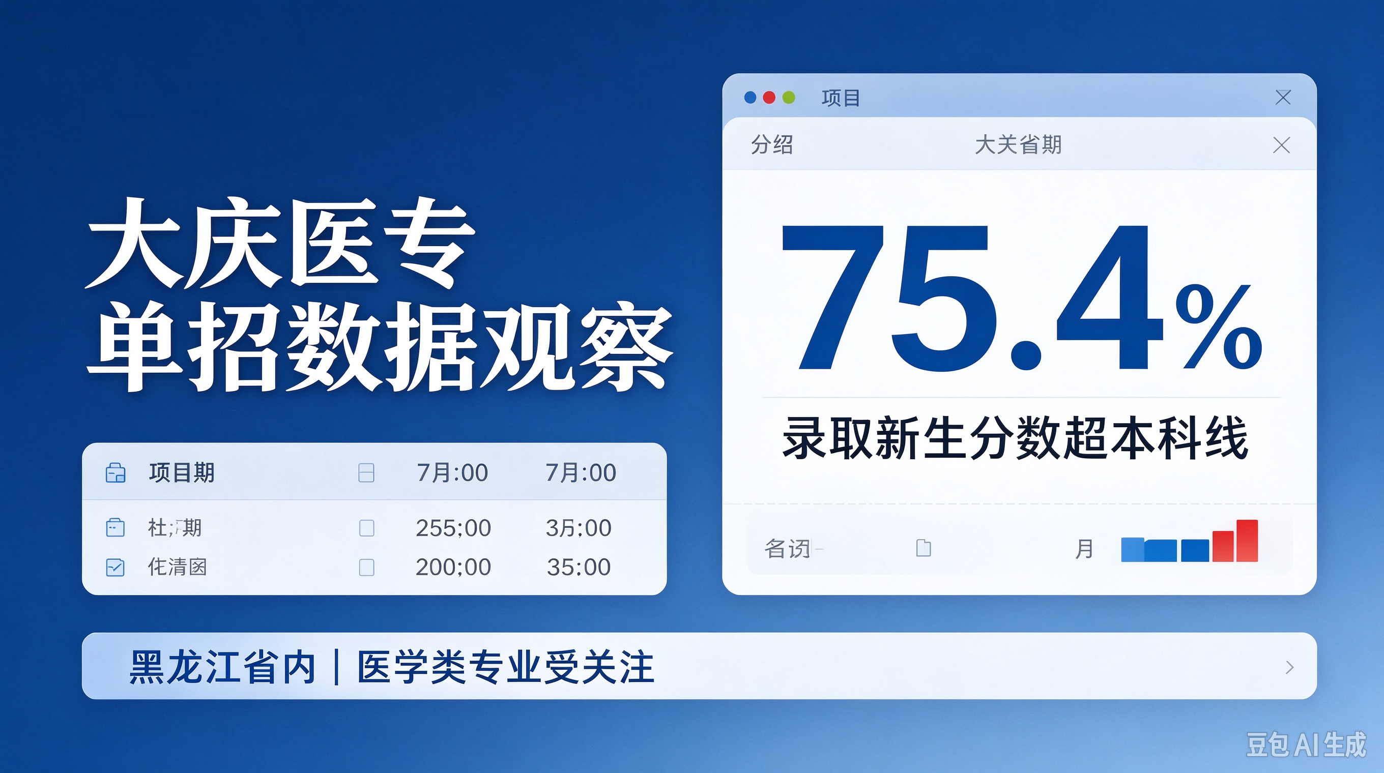 黑龙江单招｜大庆医专，为啥本科线学生扎堆报？