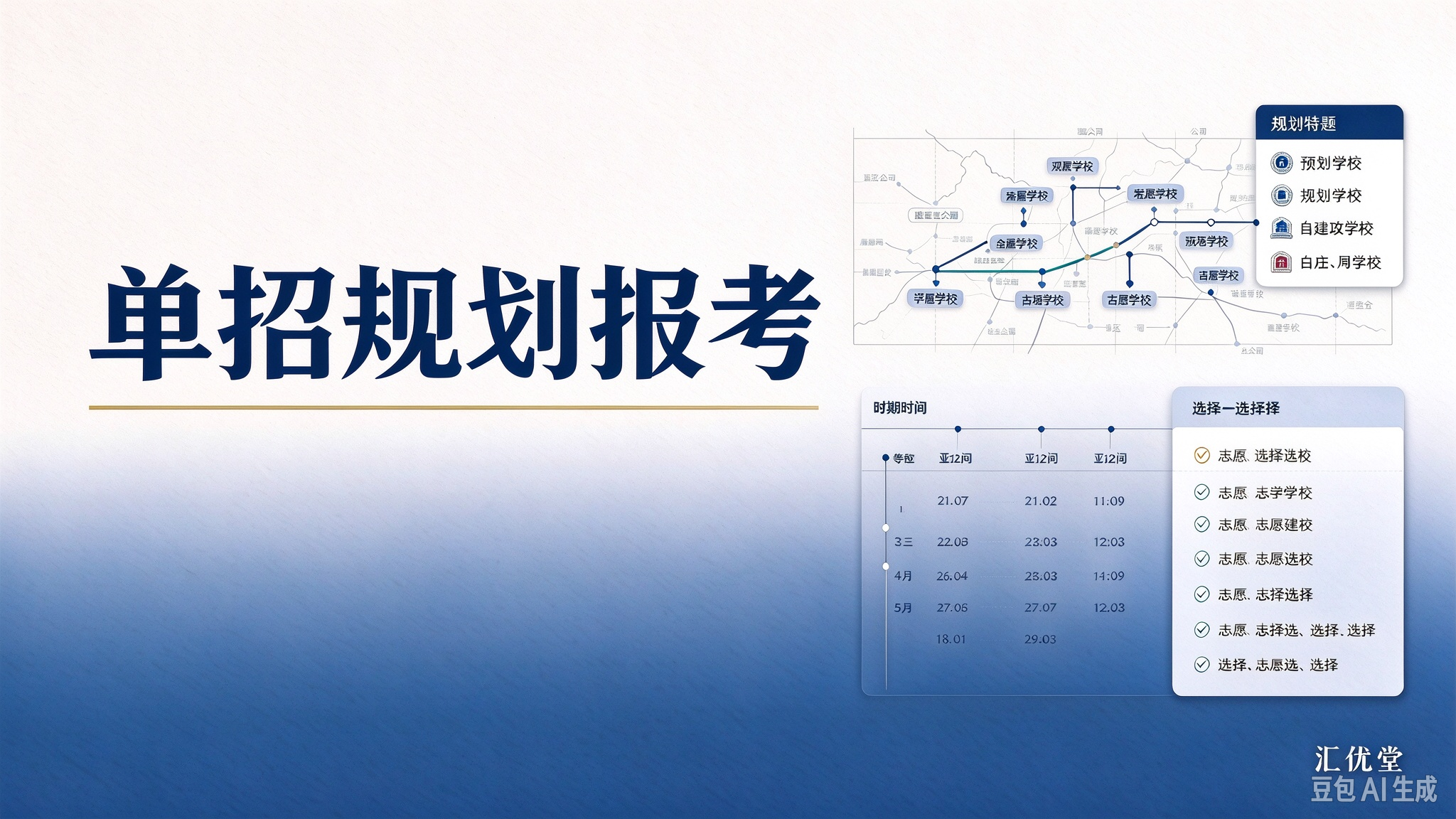 单招规划报考服务